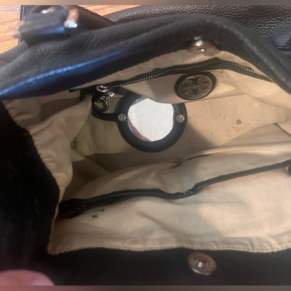 Tory Burch Black Leather Hobo Bag - Picture 4 of 7